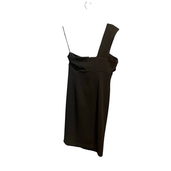 New Trina Turk one shoulder black mini cocktail dress size 4 - Picture 7 of 10